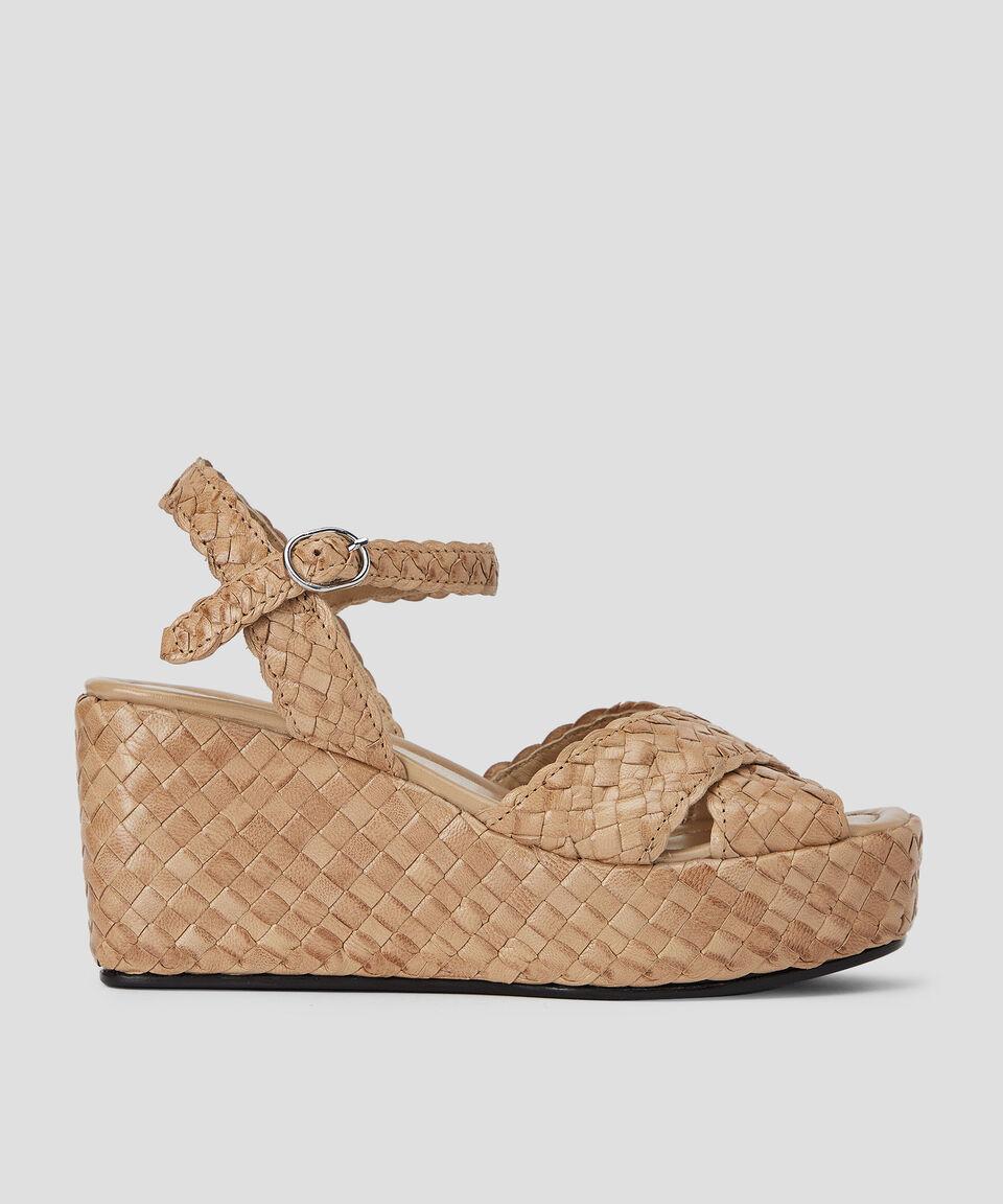 Pons Quintana Sandalias con Plataforma en Piel Mujer