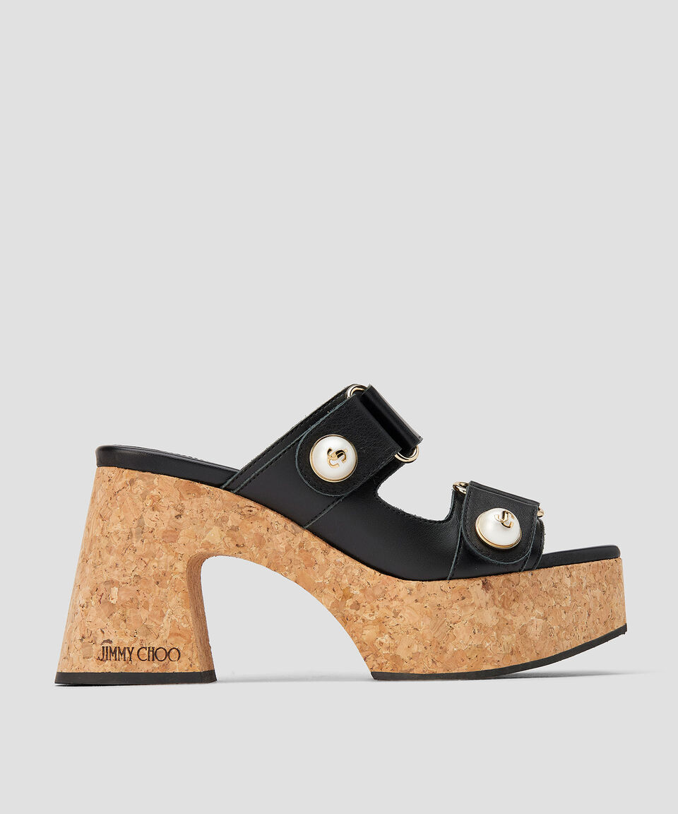 Jimmy Choo Sandalias con tacón alto ancho y plataforma Fayence Mujer