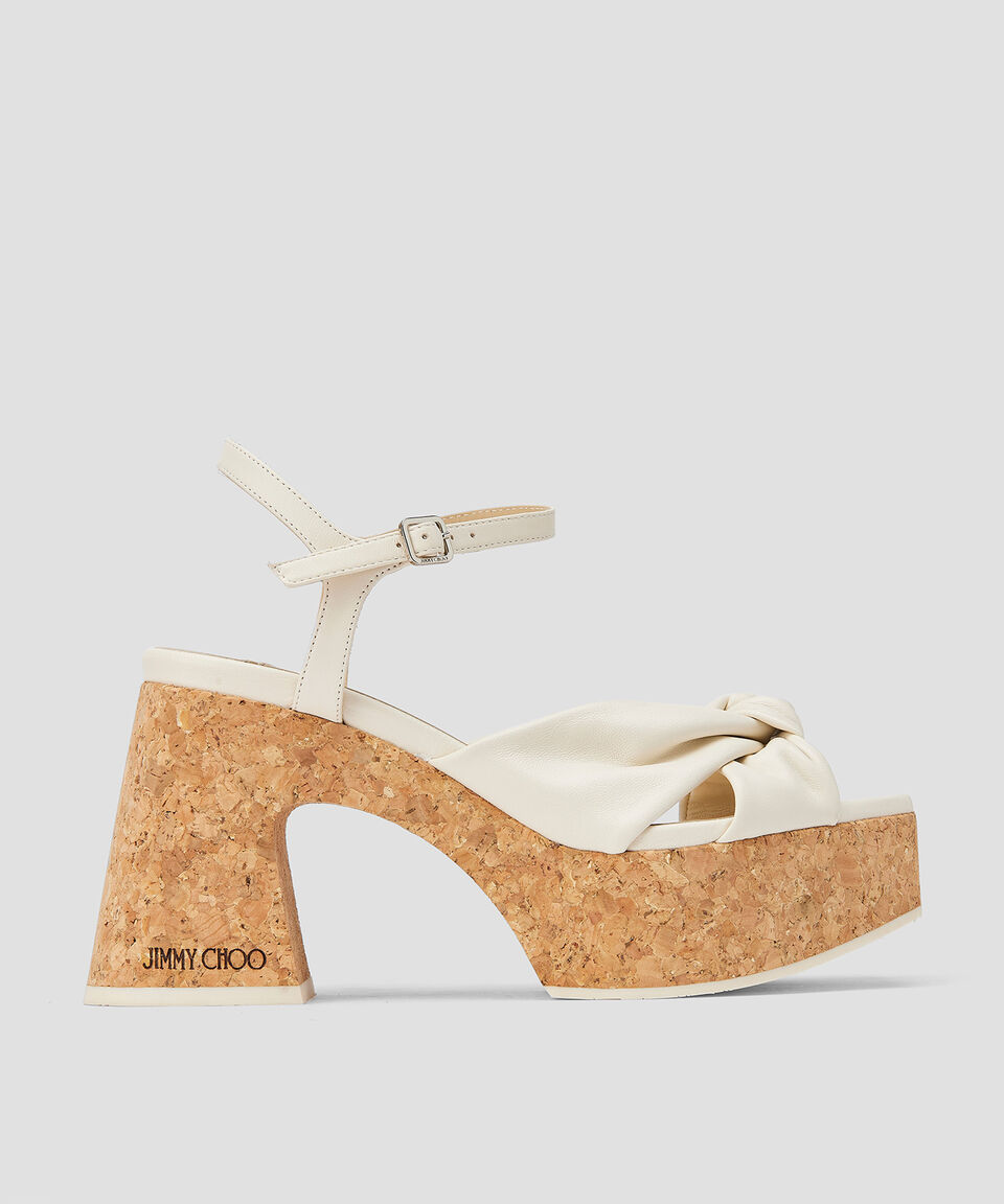 Jimmy Choo Sandalias con tacón alto ancho y plataforma Heloise Mujer