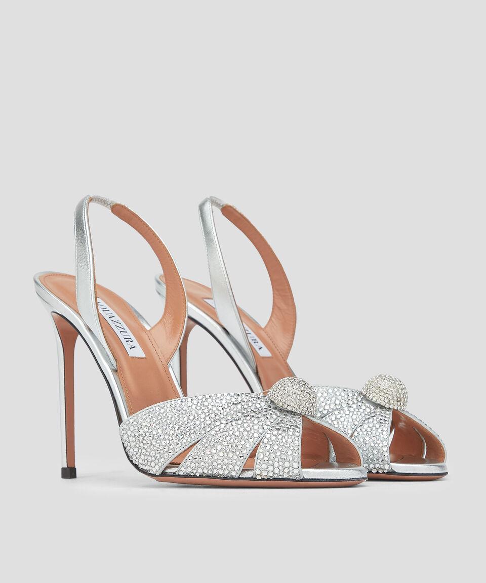 Aquazzura Sandalias Con Tacón Alto De Aguja Italian Flirt En Piel Mujer