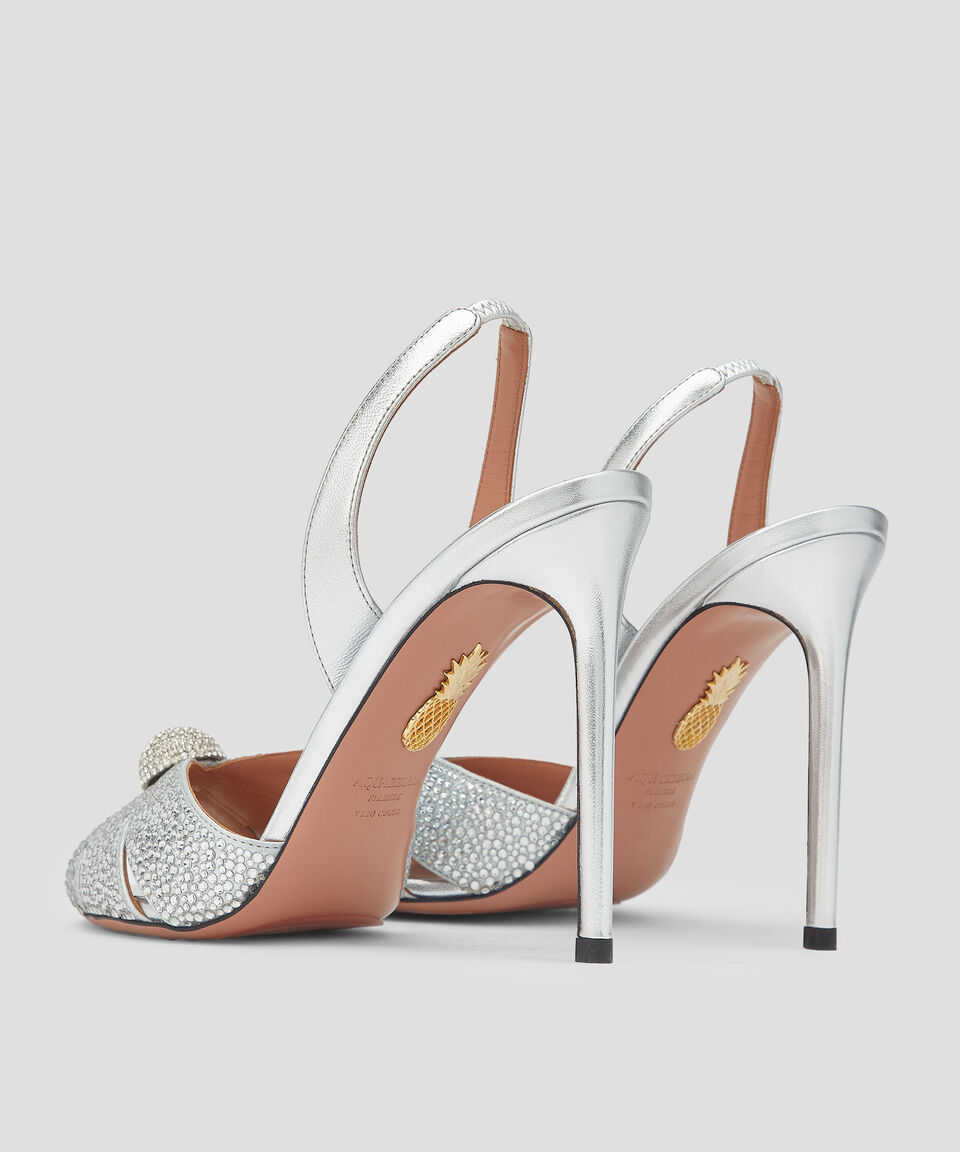 Aquazzura Sandalias Con Tacón Alto De Aguja Italian Flirt En Piel Mujer