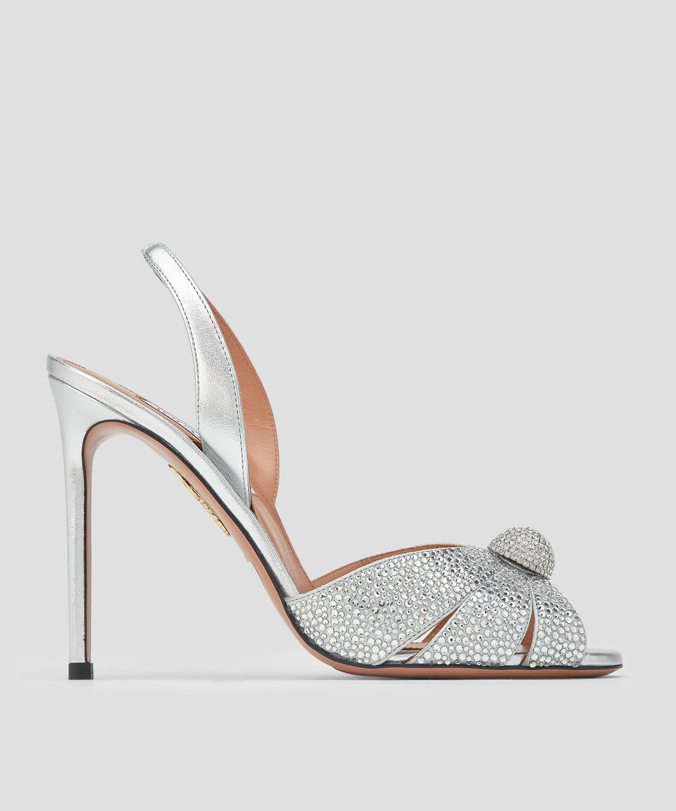 Aquazzura Sandalias Con Tacón Alto De Aguja Italian Flirt En Piel Mujer