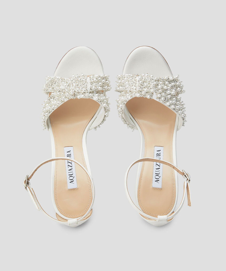 Aquazzura Sandalias Con Tacón Alto De Aguja Melodie Satin Mujer