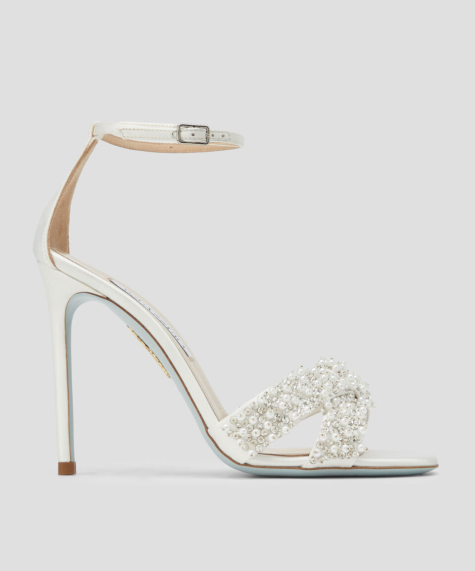 Aquazzura Sandalias con tacón alto de aguja Melodie Satin Mujer