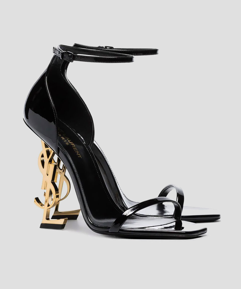 Saint Laurent Paris Sandalias Con Tacón Alto De Aguja Mujer