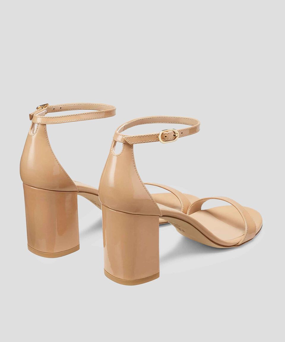 Stuart Weitzman Sandalias Con Tacón Medio Ancho Nudistarc Mujer