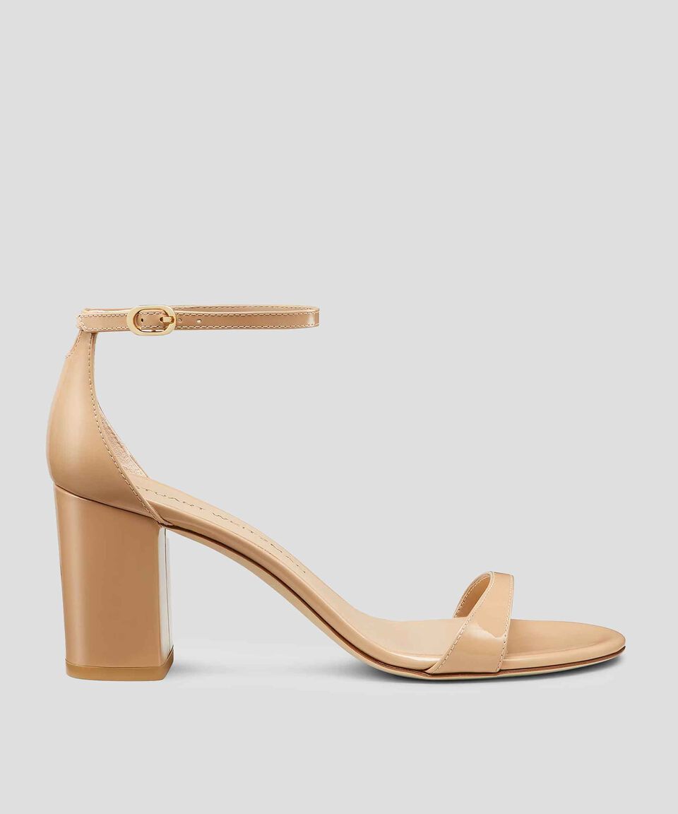 Stuart Weitzman Sandalias con tacón medio ancho Nudistarc Mujer