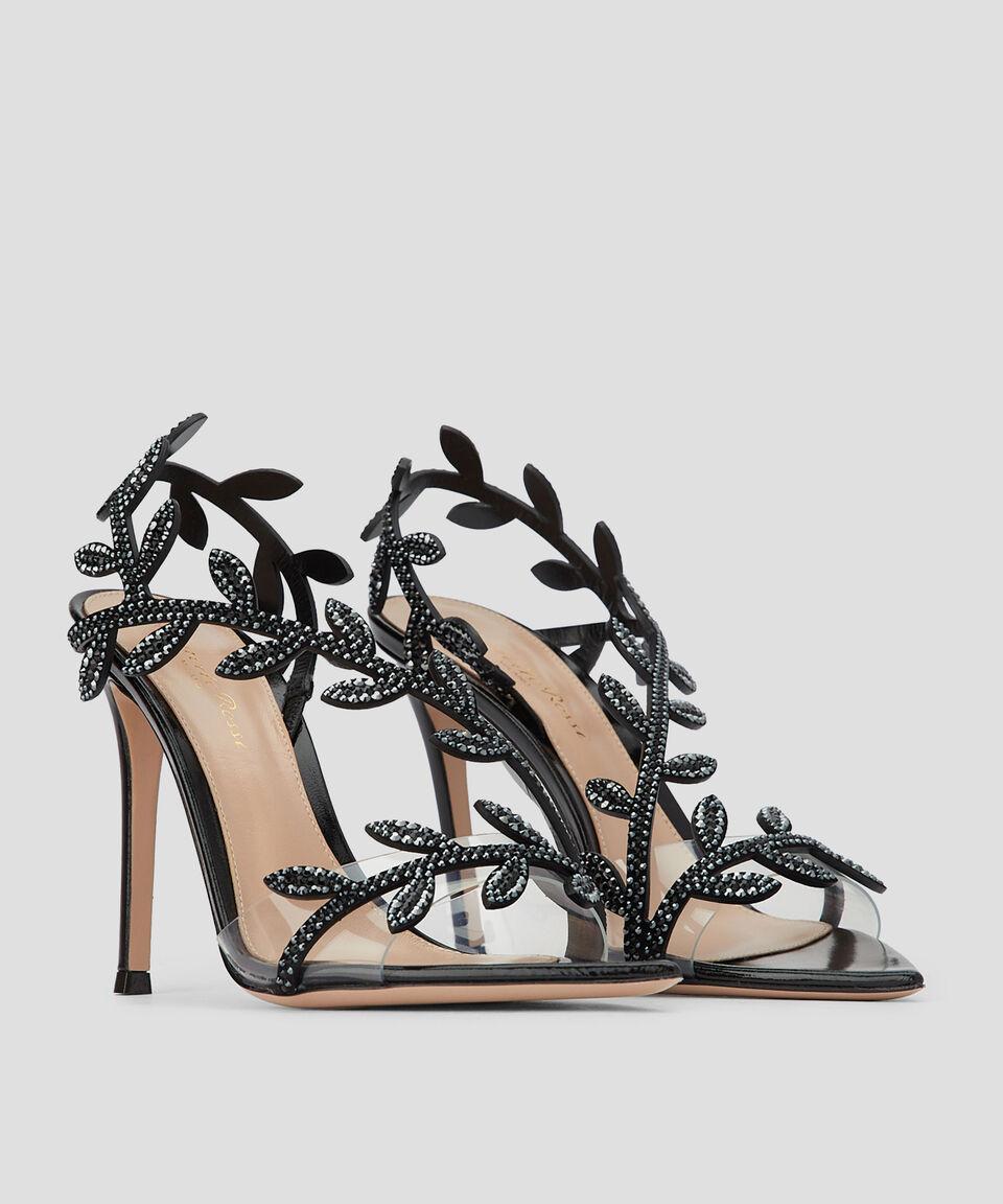 Gianvito Rossi Sandalias Crystal Flavia Con Tacón Alto De Aguja En Piel Mujer