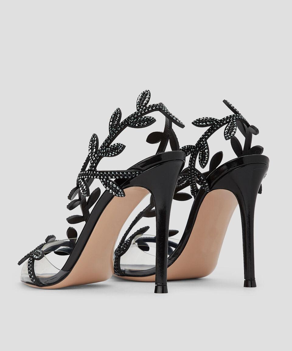 Gianvito Rossi Sandalias Crystal Flavia Con Tacón Alto De Aguja En Piel Mujer