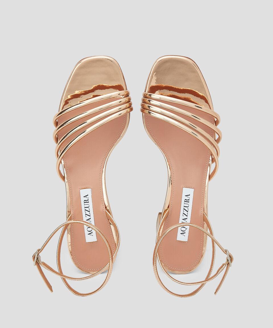 Aquazzura Sandalias De Tacón Mediano Ancho Latour Mujer