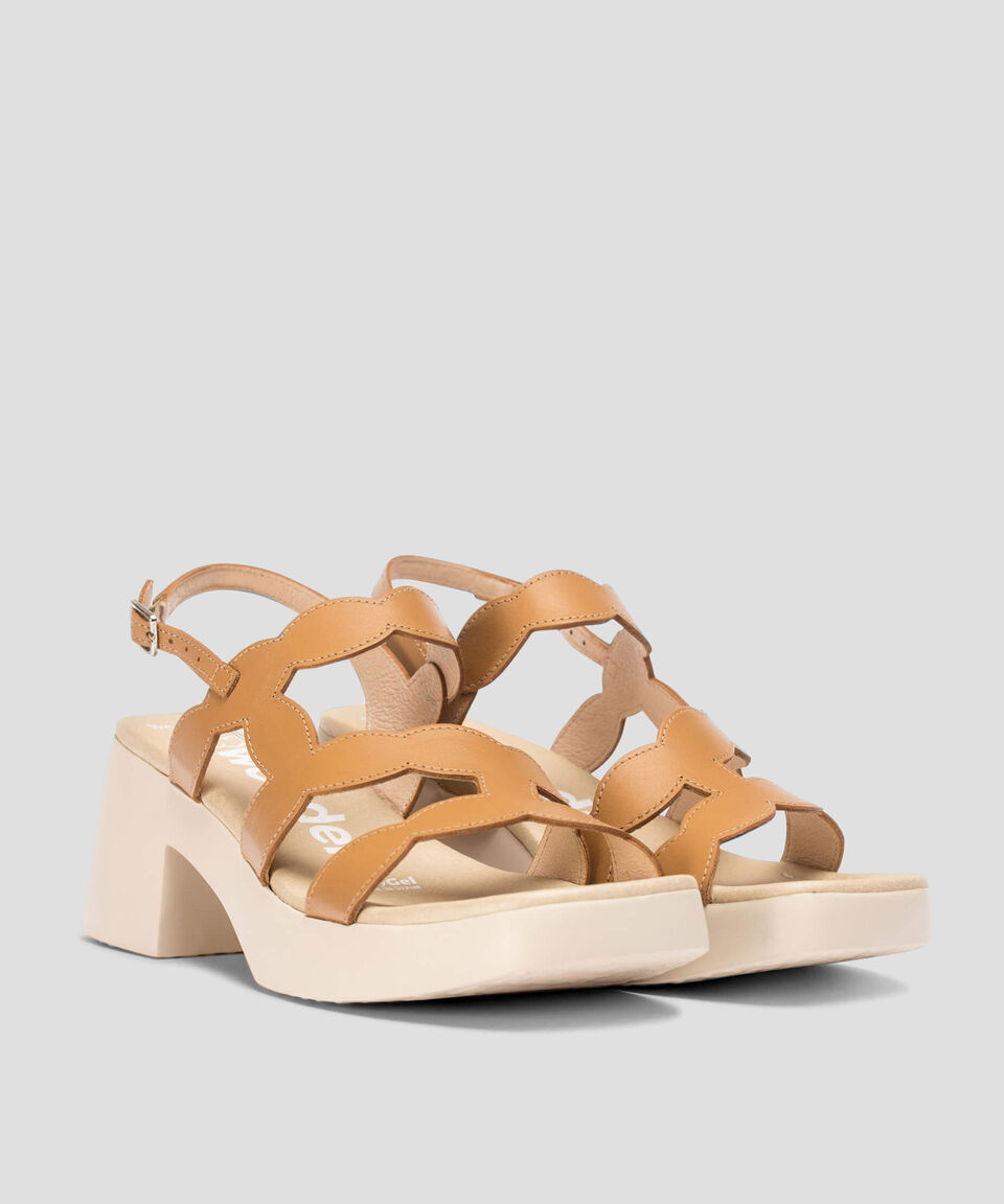 Wonders Sandalias Slingback Con Tacón Medio Y Ancho Iseo Mujer