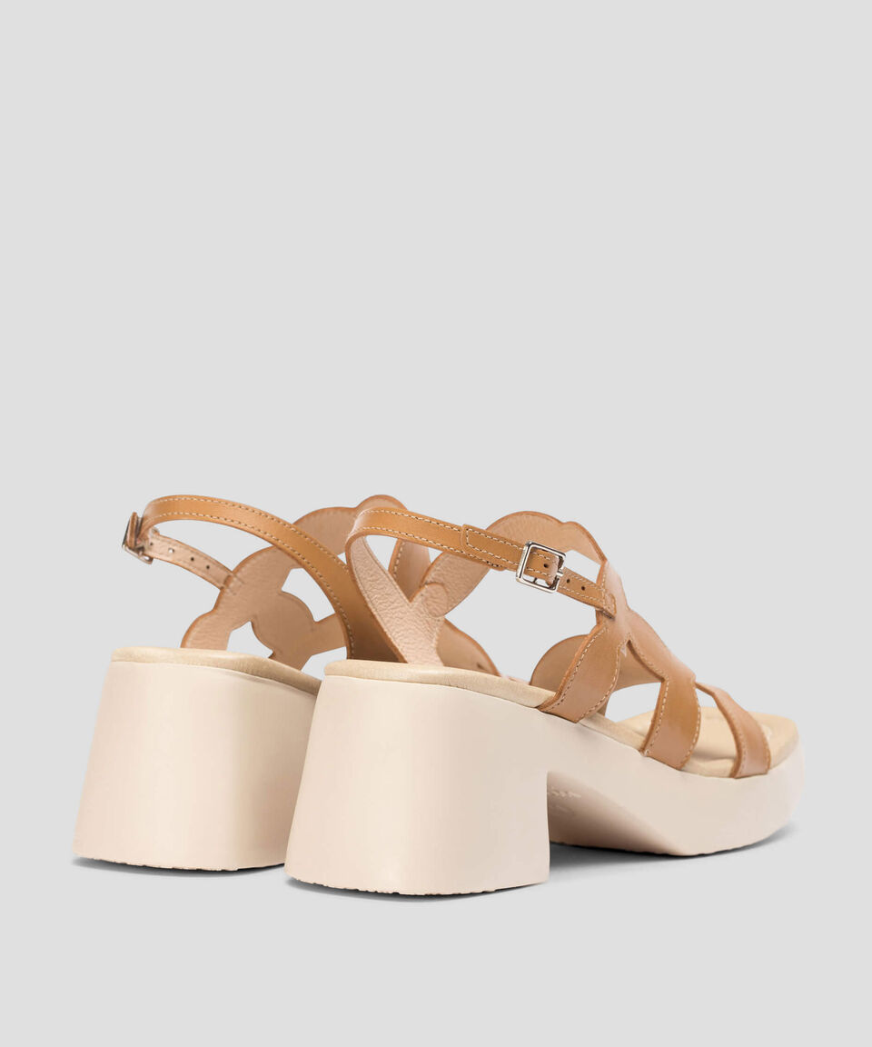 Wonders Sandalias Slingback Con Tacón Medio Y Ancho Iseo Mujer