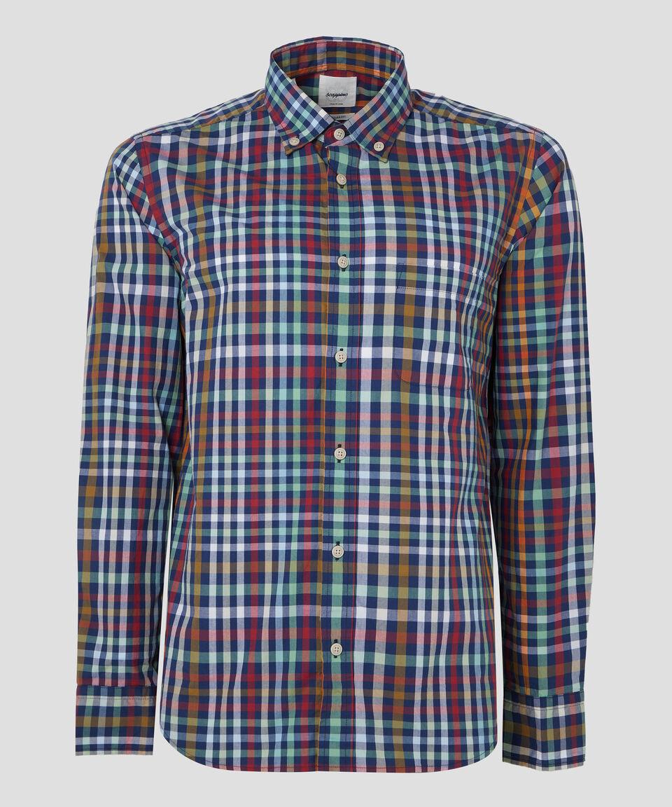Scappino Camisa De Cuadros Con Manga Larga Hombre