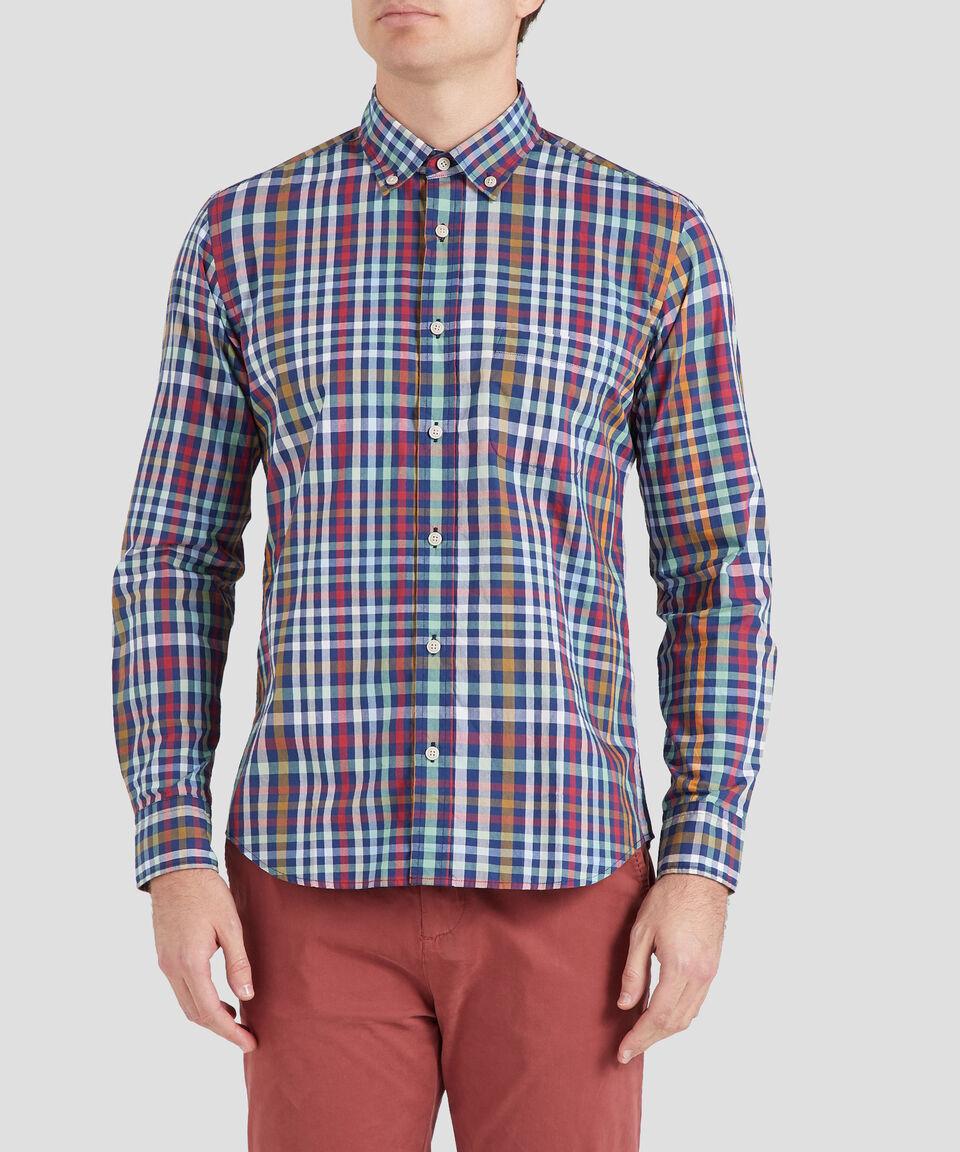 Scappino Camisa de cuadros con manga larga Hombre