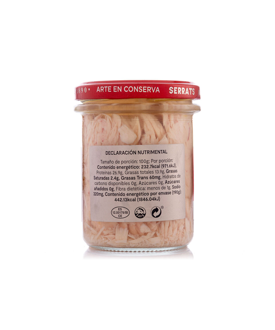Serrats Atún Blanco En Sólido En Agua 190 Gr