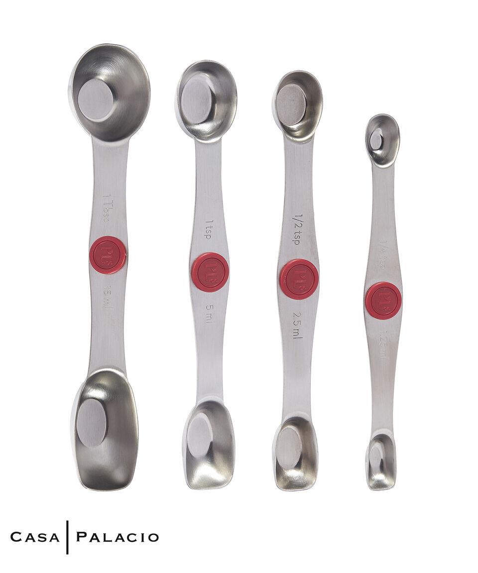 Progressive Set 4 Cucharas Medidoras Magnéticas en acero inoxidable