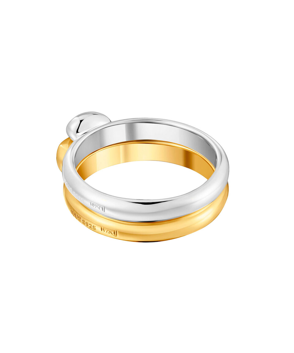 Tous Set De 2 Anillos En Plata .925 My Other Half Corazón Mujer