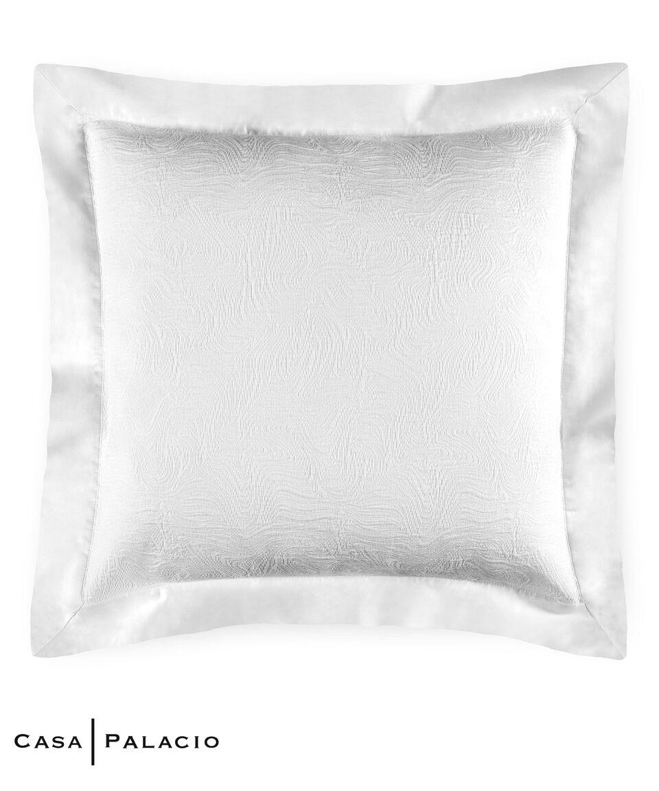 Amalia Set de 2 fundas para almohada Euro en algodón Aura blanco