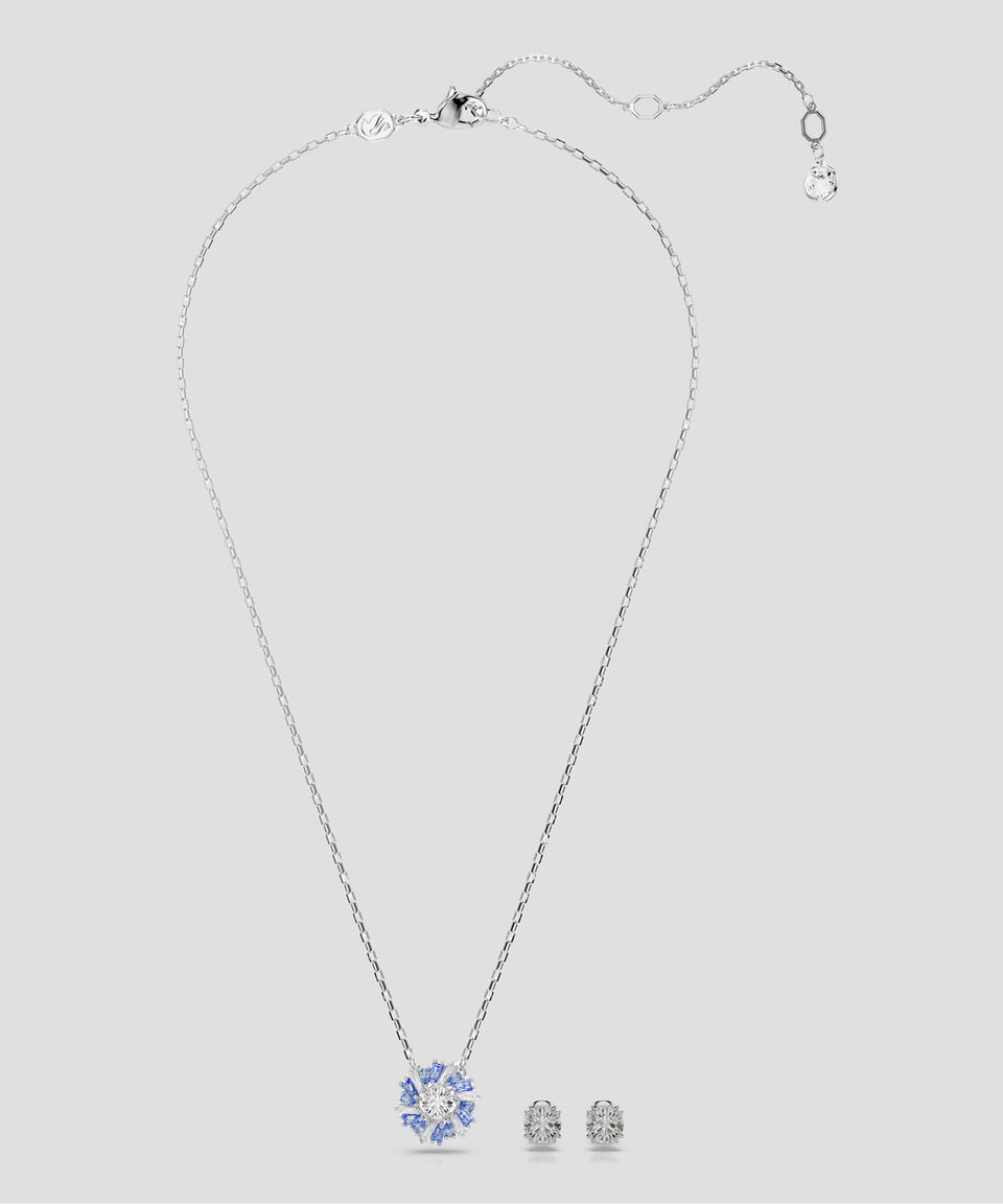 Swarovski Set De Collar Y Pendientes Idyllia Con Cristales Unisex