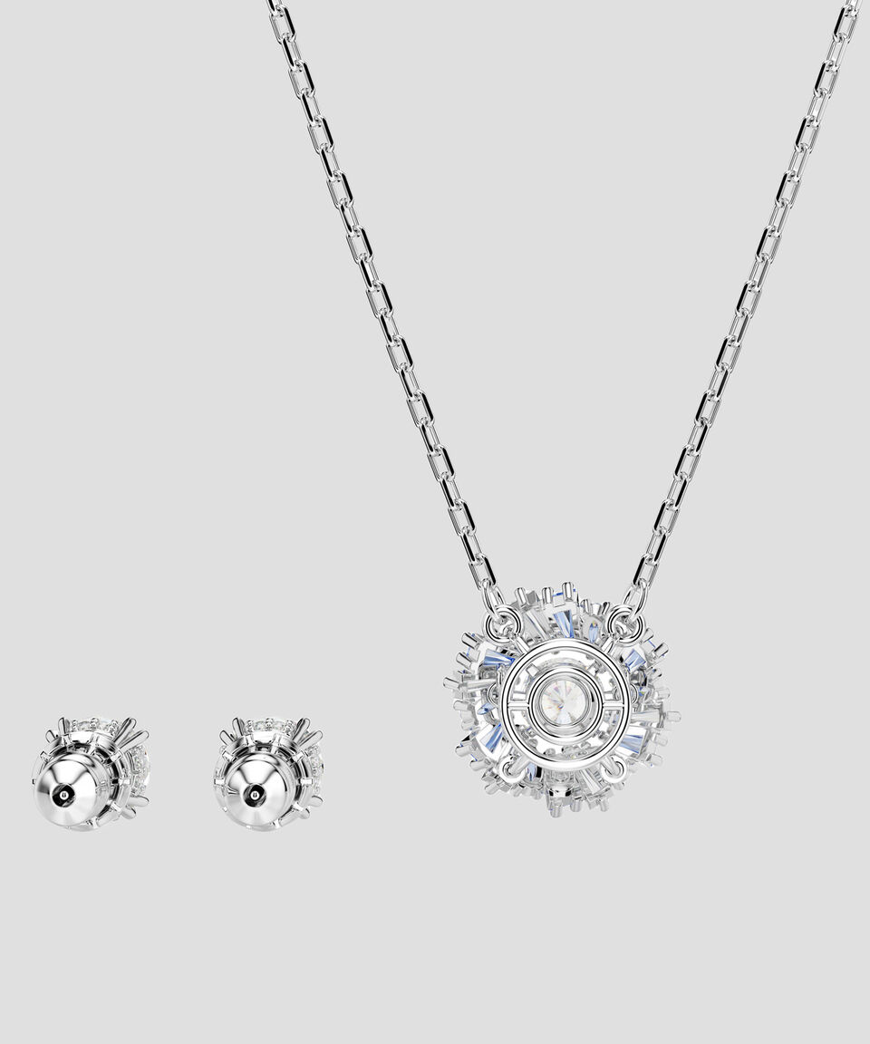 Swarovski Set De Collar Y Pendientes Idyllia Con Cristales Unisex