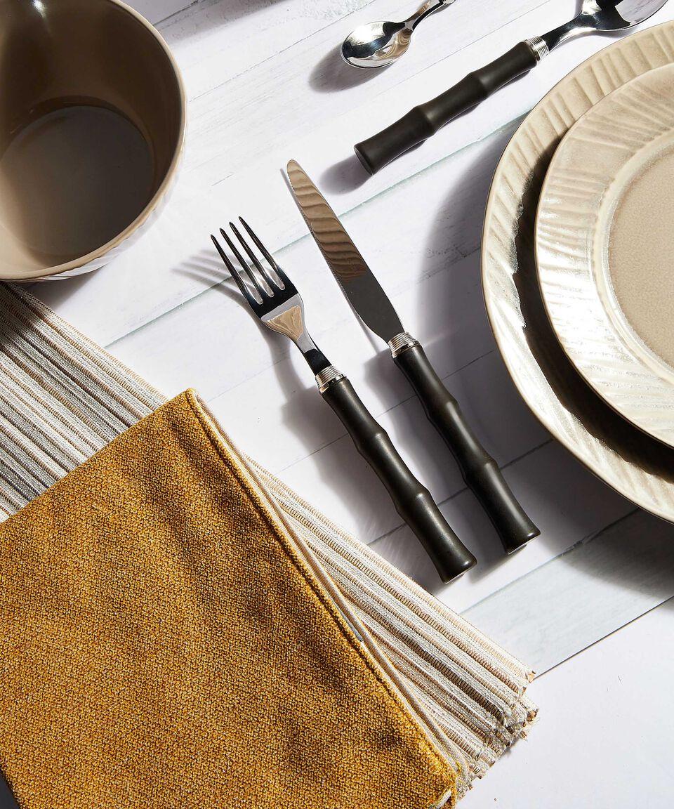 Eme Posaterie Set De Cubiertos 16 Piezas Aqua Terra En Acero Inoxidable