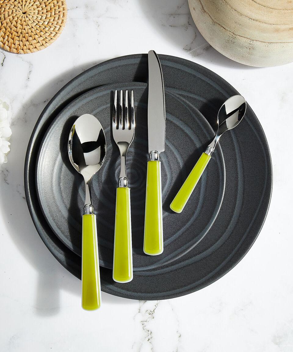 Eme Posaterie Set De Cubiertos 16 Piezas Candy Verde En Acero Inoxidable