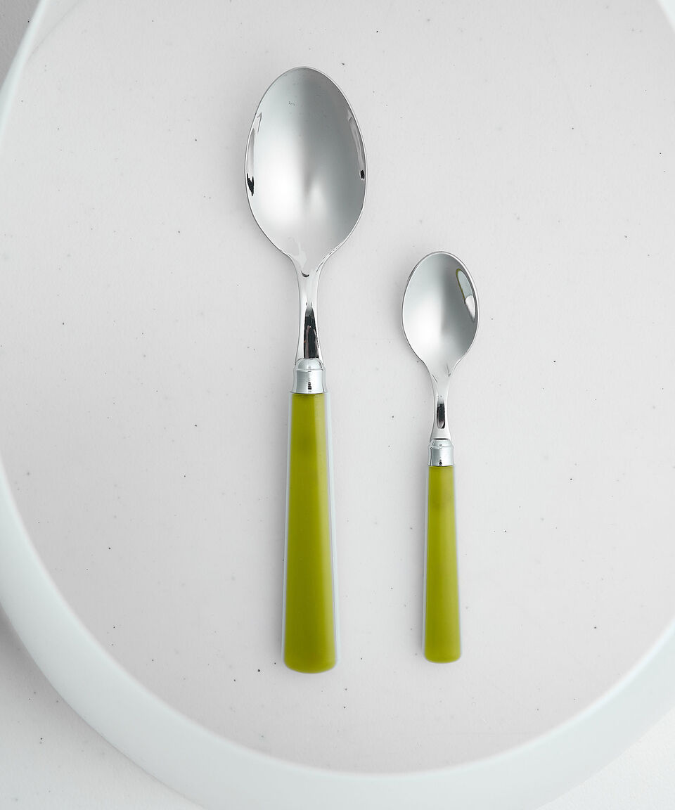Eme Posaterie Set De Cubiertos 16 Piezas Candy Verde En Acero Inoxidable