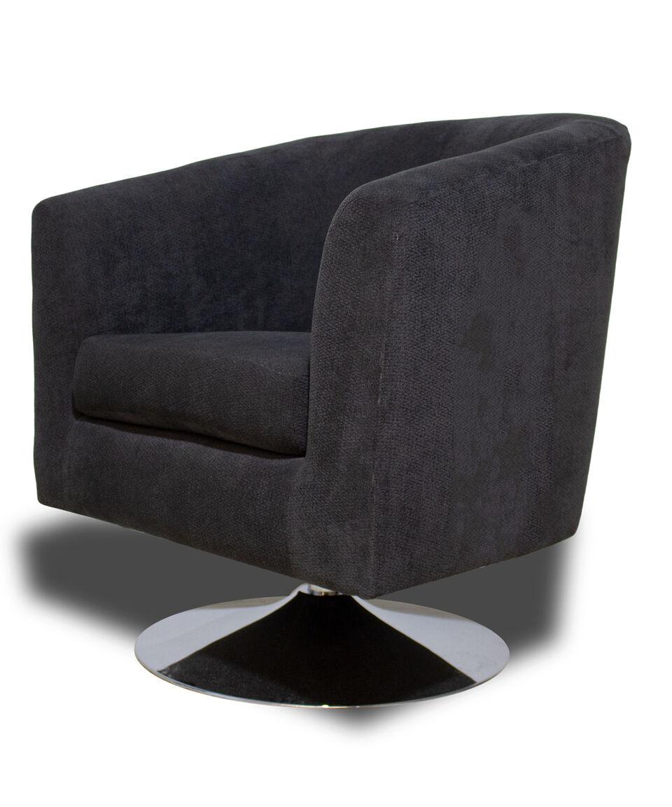 Salotti Sillón Italian Giratorio Base Cromada Ebony