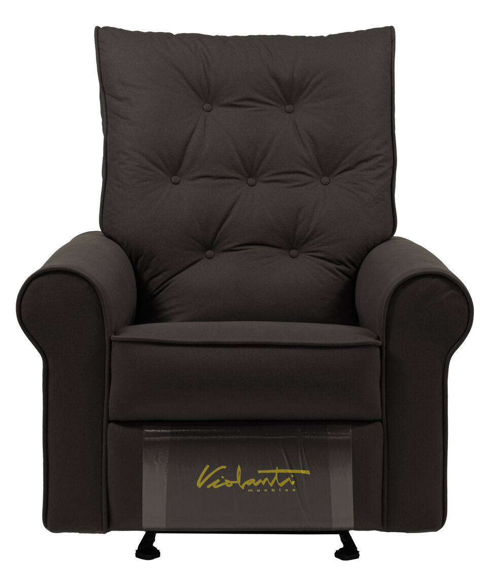 Violanti Sillón reclinable Baggio chocolate en tela
