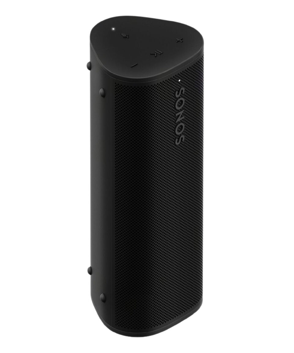 Sonos Sonos Roam 2 Bocina portátil inalámbrica A prueba de agua Wi-Fi y Bluetooth Control por voz y 10 Horas de batería - Negro