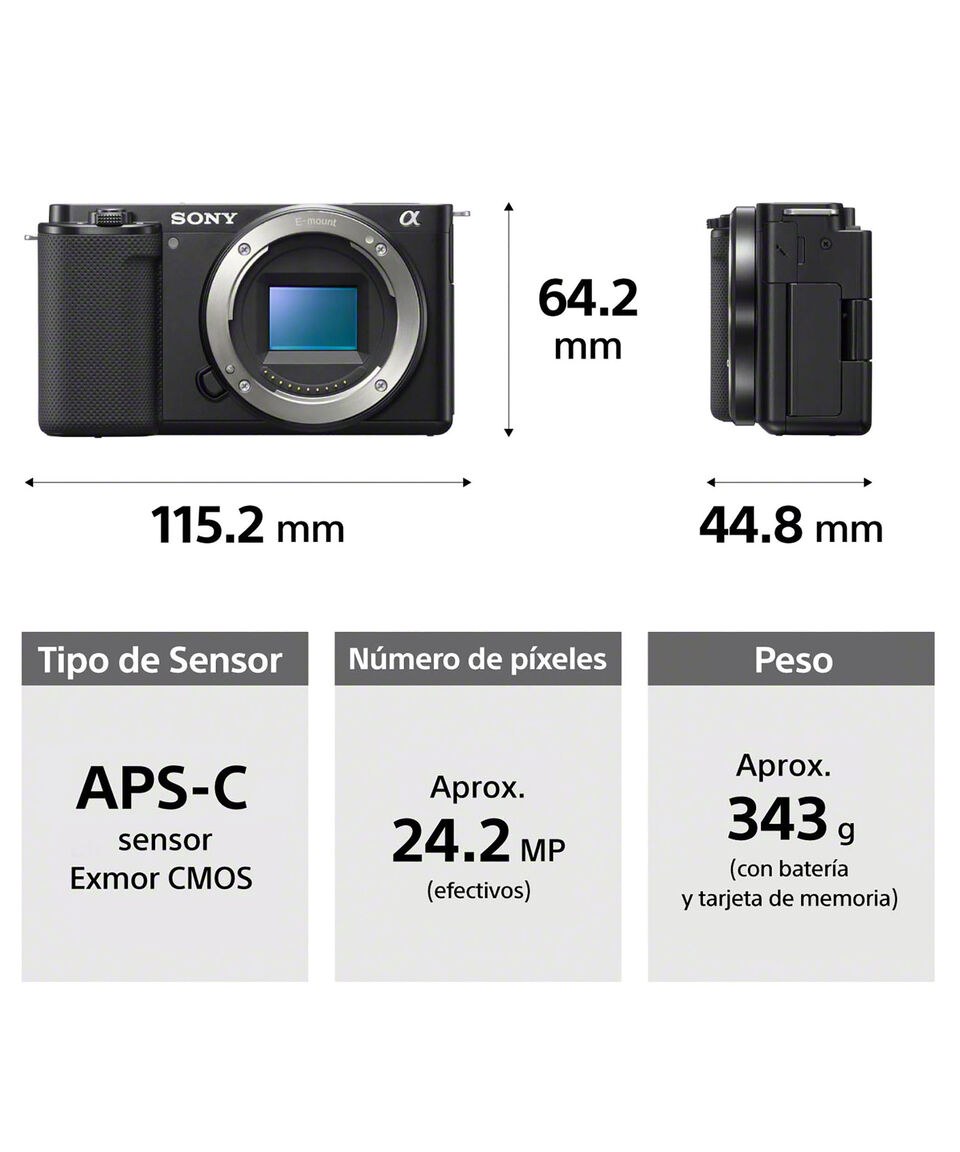Sony Cámara Réflex ZV-E10L BQ-E38 16-50 Mm 24.2 MP
