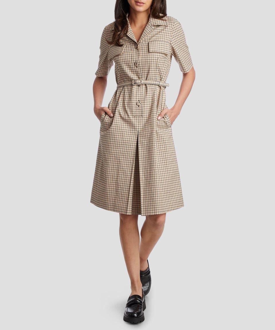 Sportmax Vestido midi con cuadros Mujer