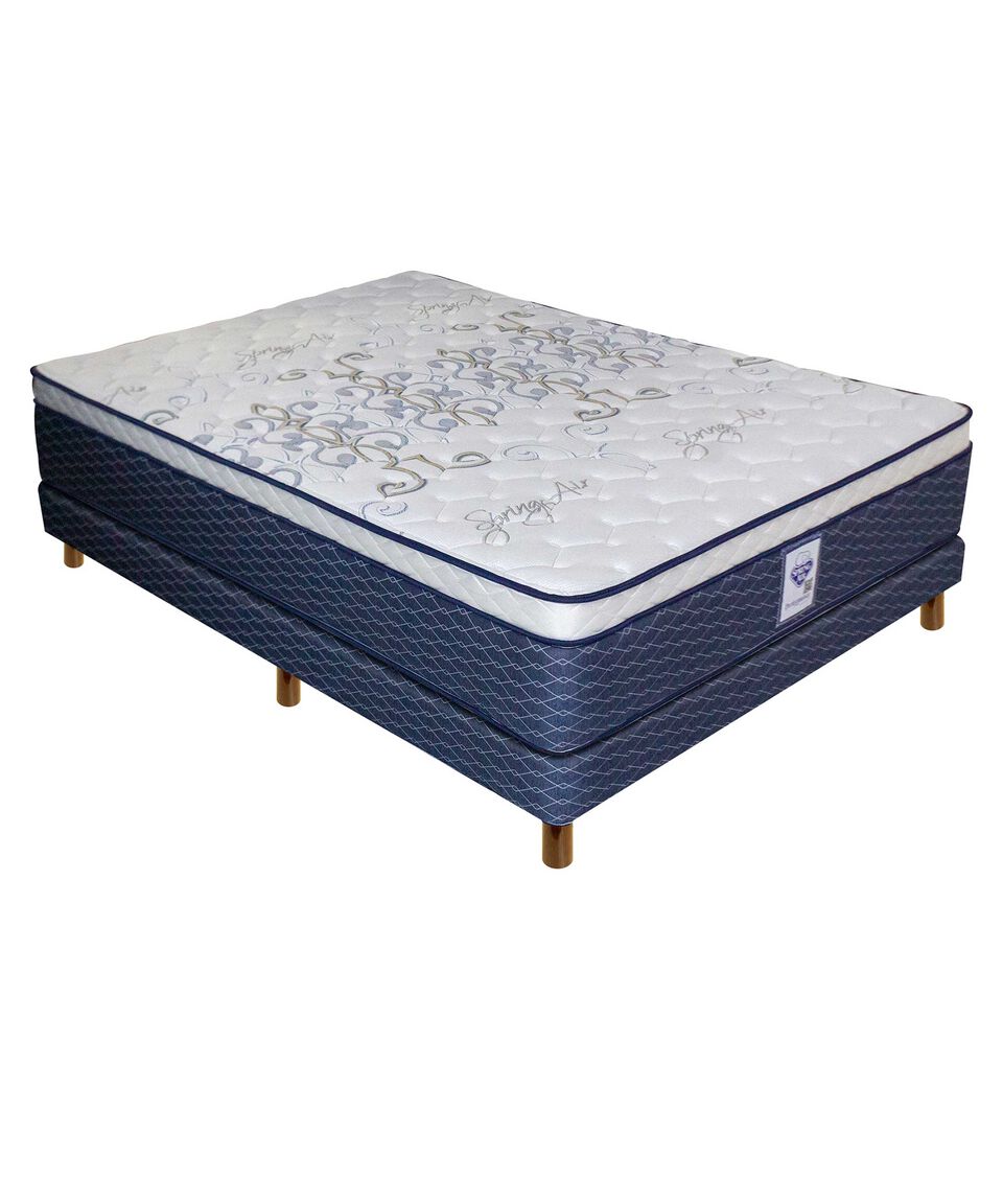 Spring Air Set De Colchón Y Box Kaplan Matrimonial