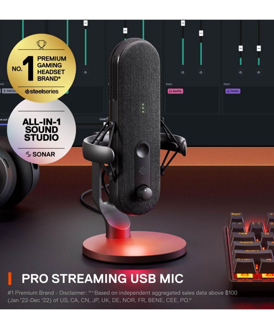 SteelSeries Micrófono Alias Negro