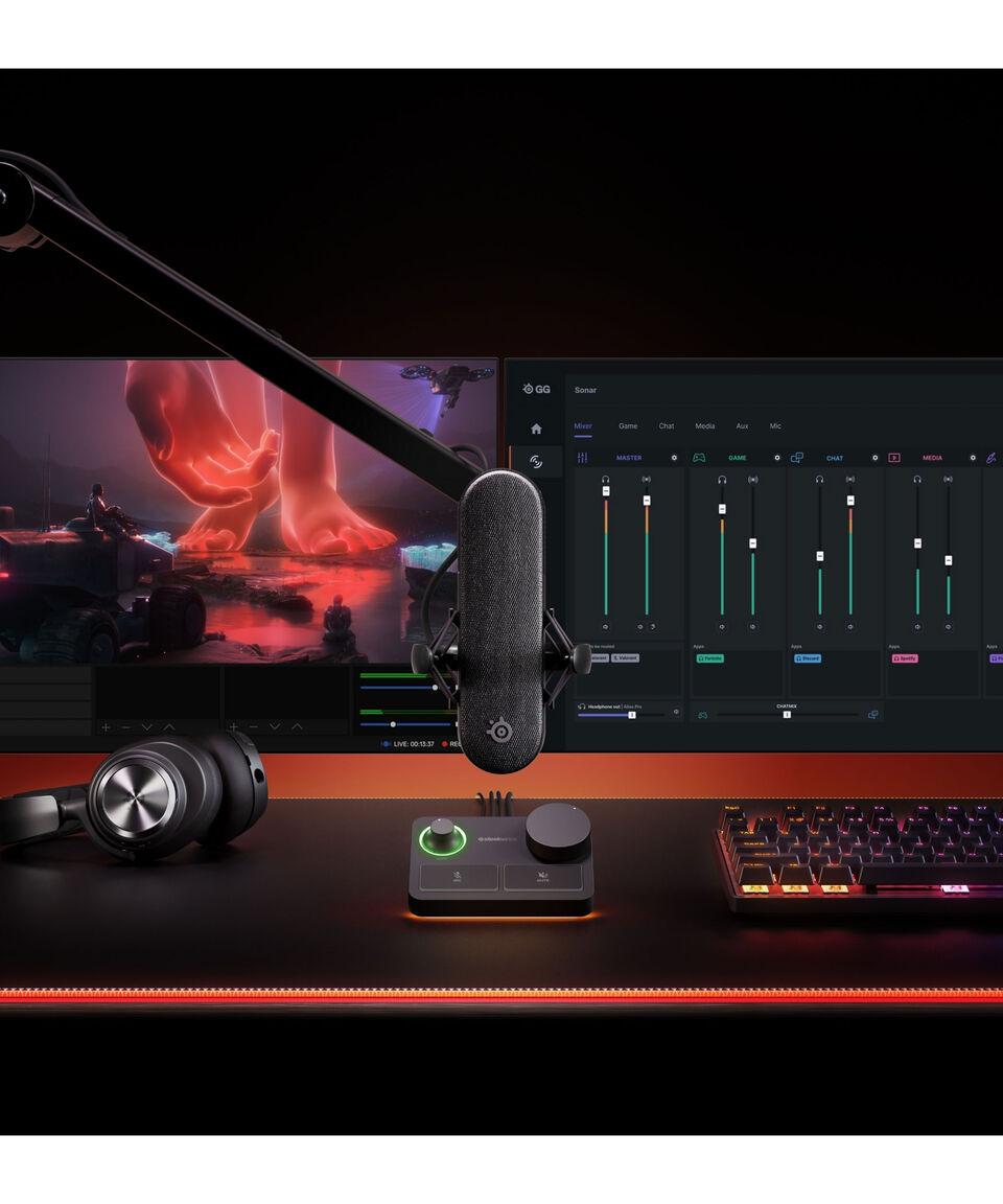 SteelSeries Micrófono Gaming Alias Pro Negro