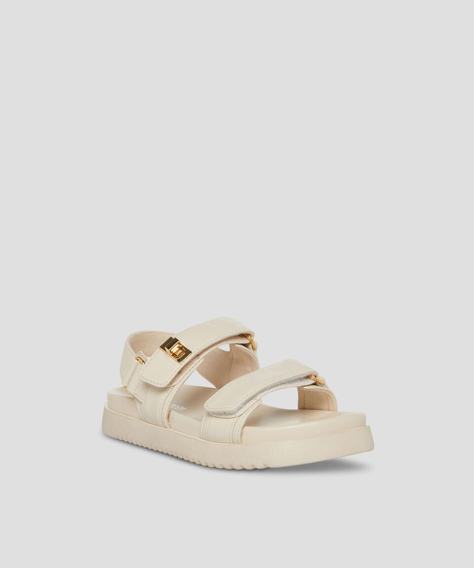 Steve Madden Sandalias Planas Con Logotipo Niña