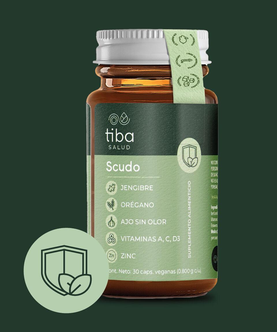 Tiba Salud Suplemento Alimenticio Scudo 30 Cápsulas Veganas