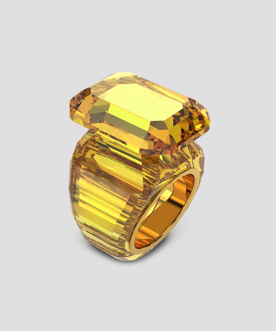 Swarovski Anillo Lucent Amarillo Mujer Talla 6
