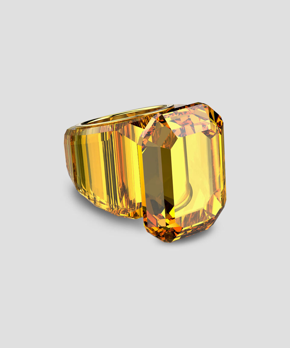 Swarovski Anillo Lucent Amarillo Mujer Talla 6