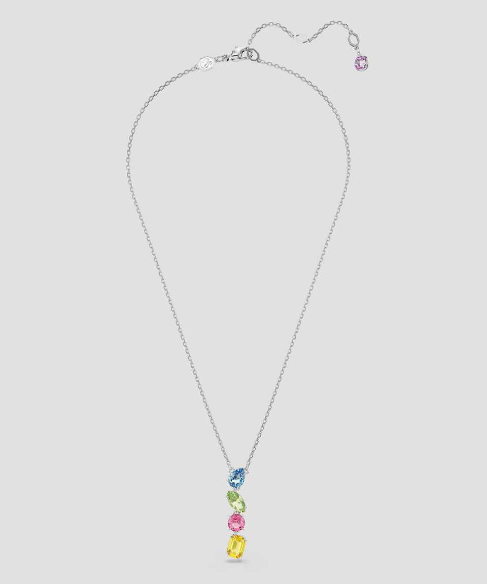 Swarovski Collar Con 4 Dijes Mujer