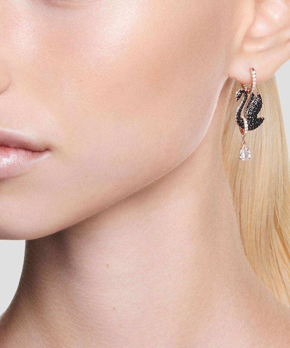 Swarovski Pendientes Logo Con Circonitas Mujer