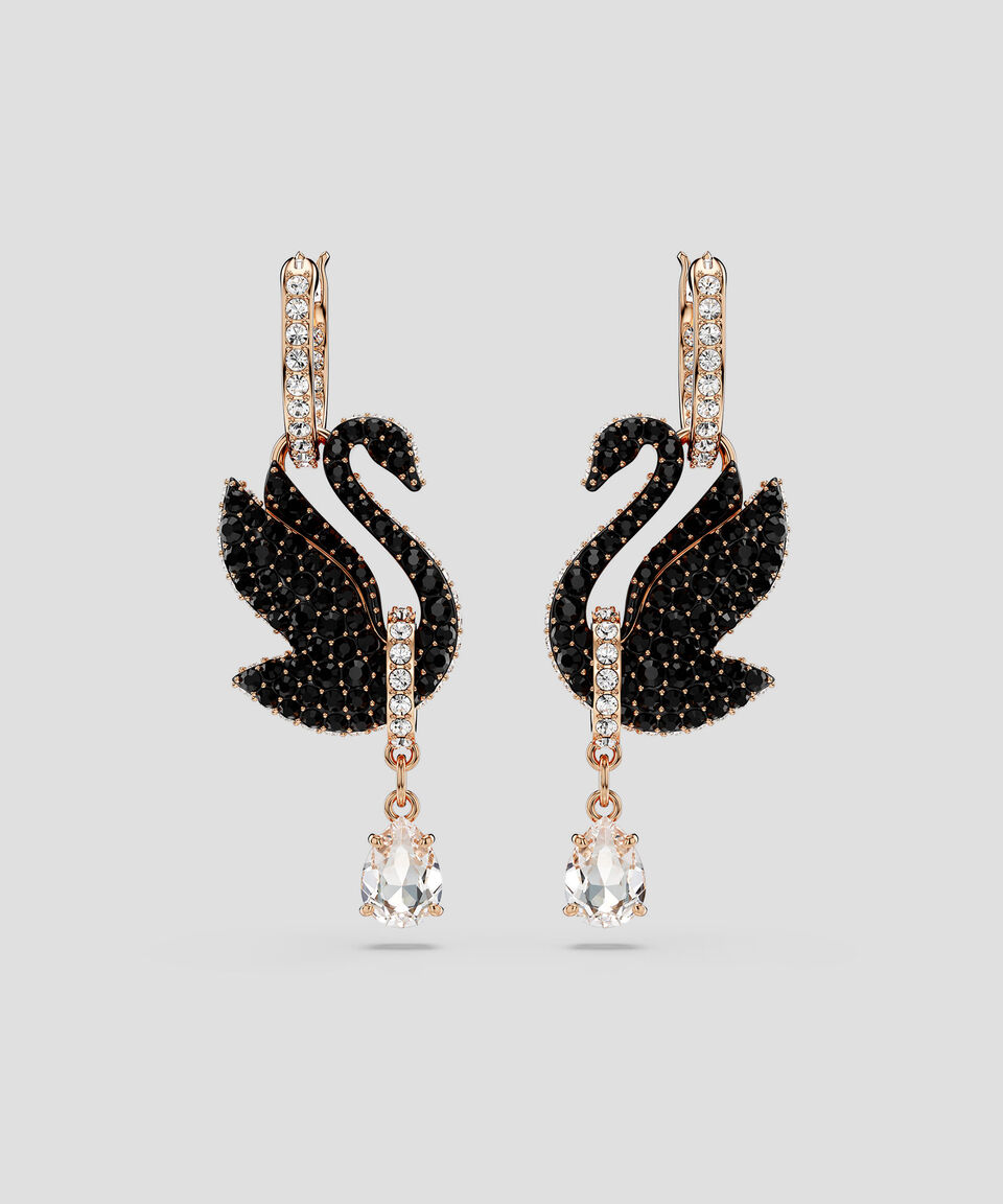 Swarovski Pendientes Logo con Circonitas Mujer