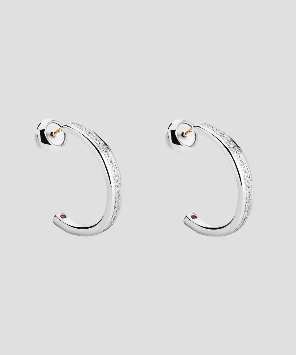 Tane Aretes en Plata con Diamantes Cozy Mujer