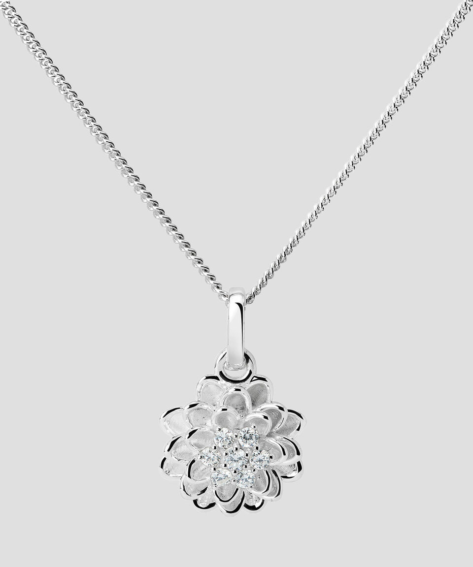 Tane Charm Dalia En Plata .925 Con Diamantes Unisex