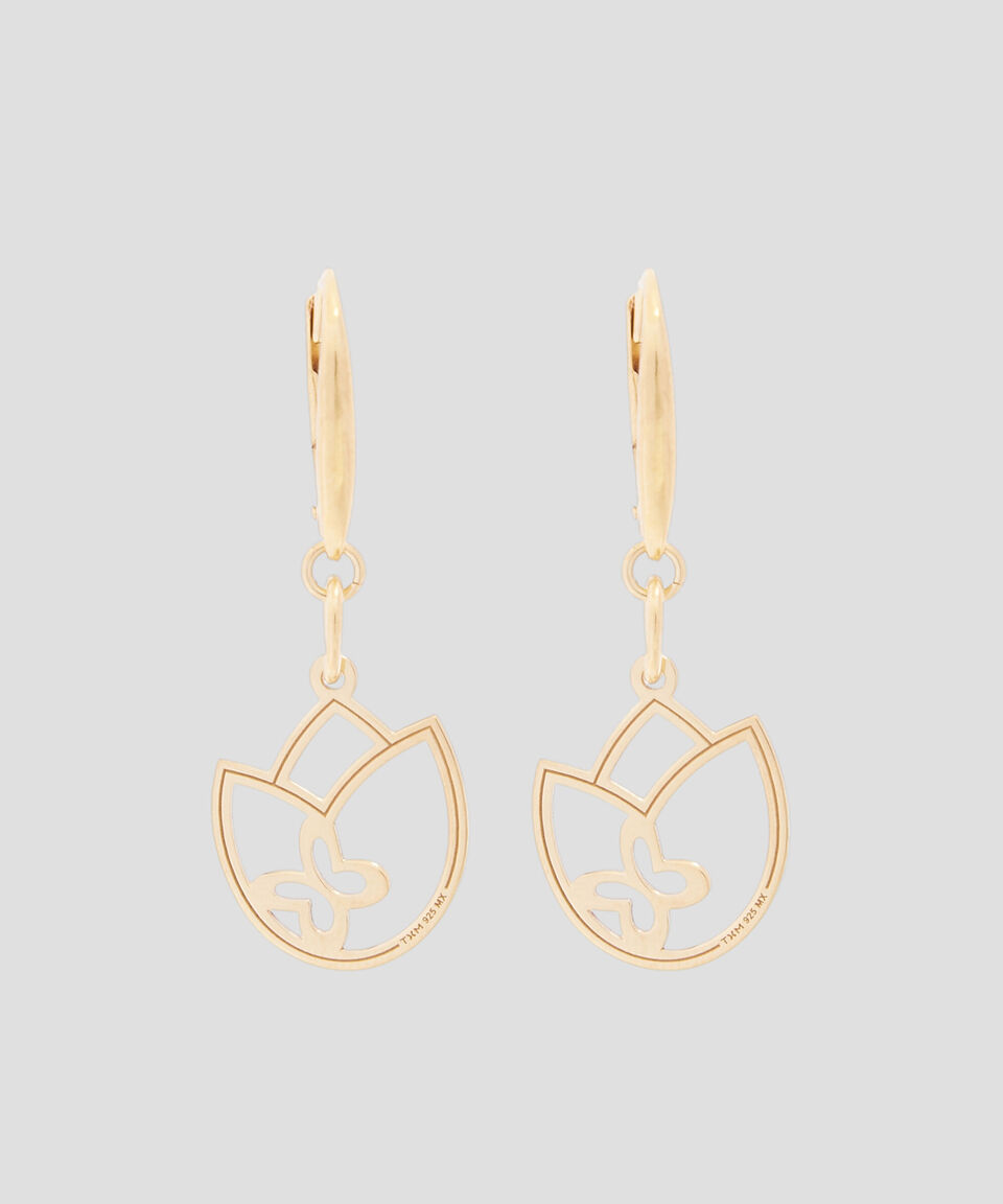 Tanya Moss Aretes Tulipán Mujer