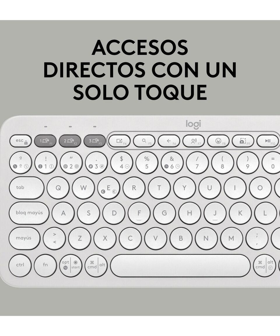 Logitech Teclado Inalámbrico Pebble Keys 2 K380s Blanco