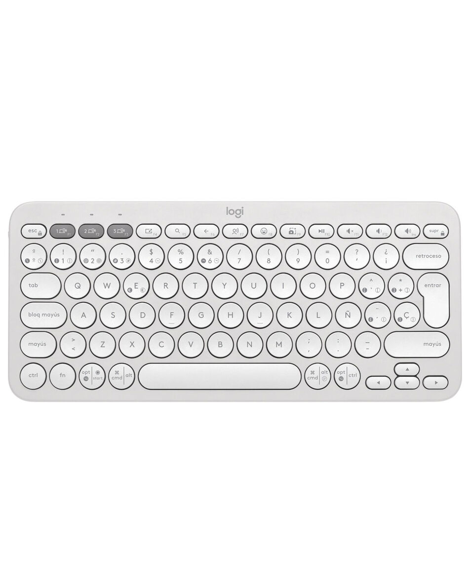 Logitech Teclado Inalámbrico Pebble Keys 2 K380s Blanco