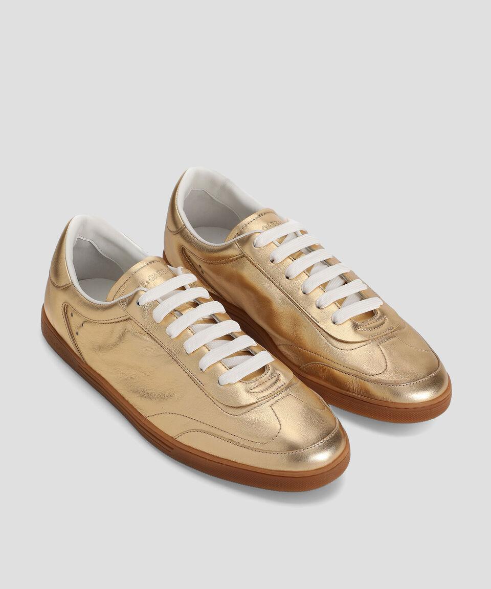 DOLCE & GABBANA Tenis Casual En Piel Brillante Hombre