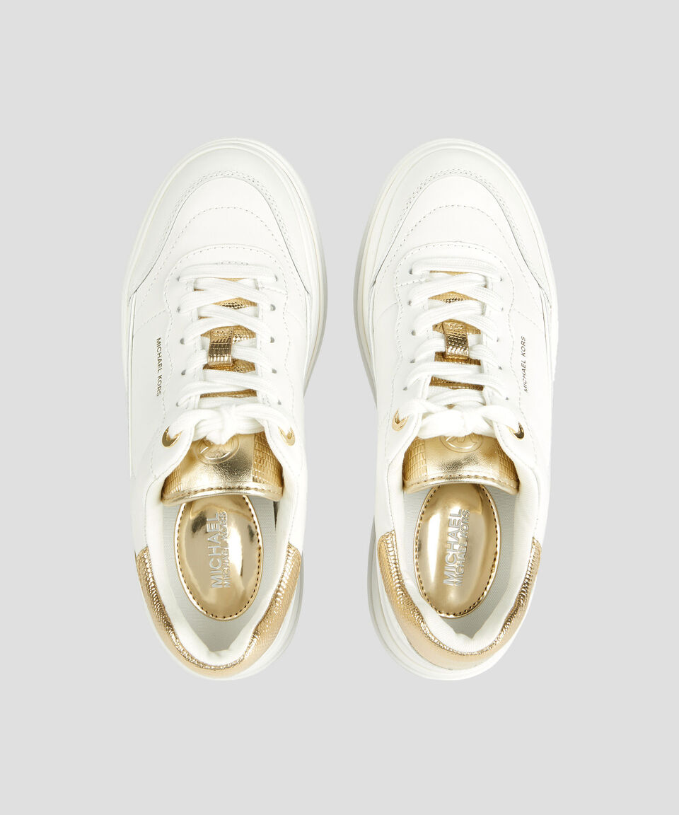 Michael Kors Tenis Casuales Con Plataforma Hayes Lace Up En Piel Mujer