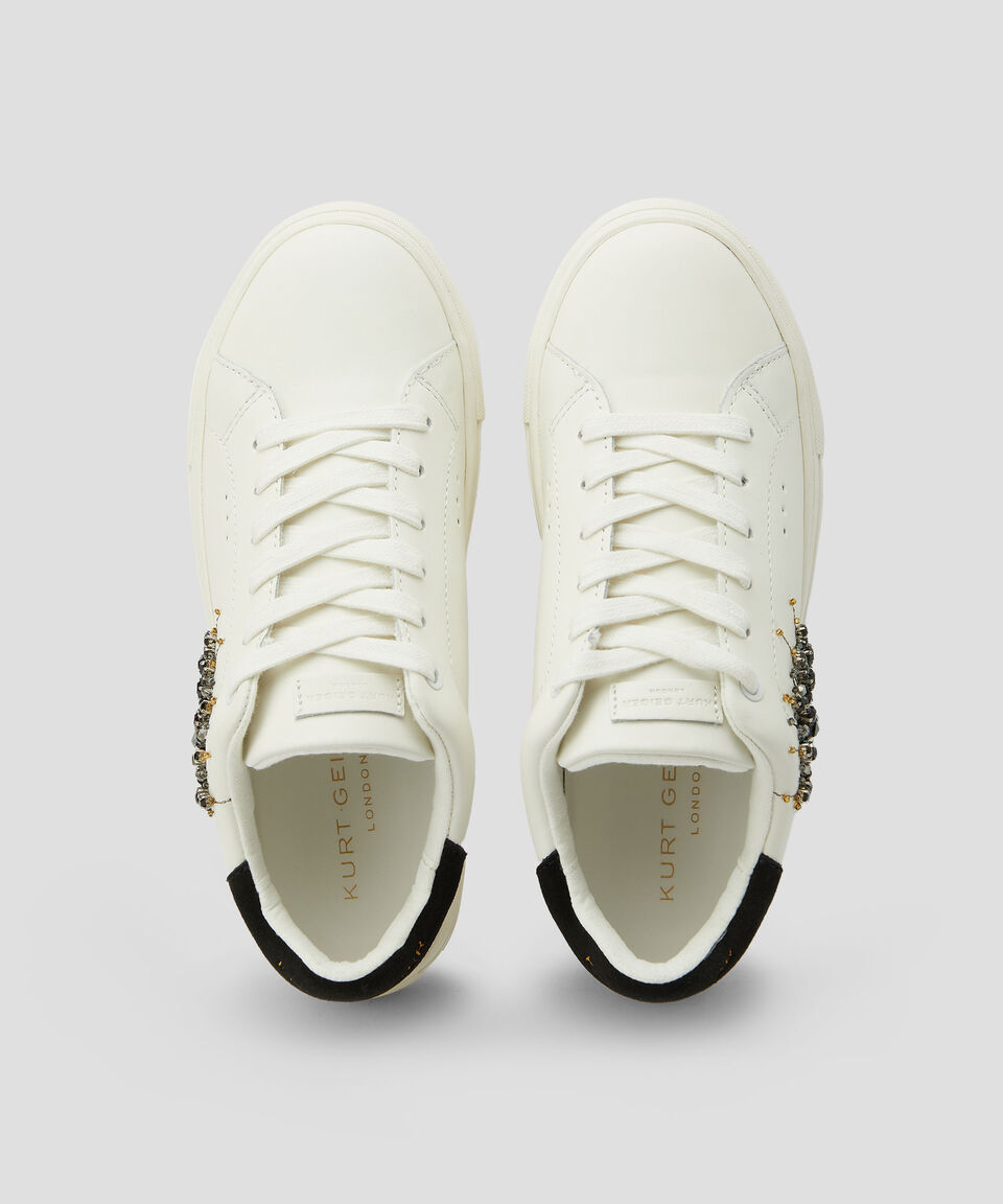 Kurt Geiger Tenis Casuales Con Plataforma Laney Eye Blanco Mujer